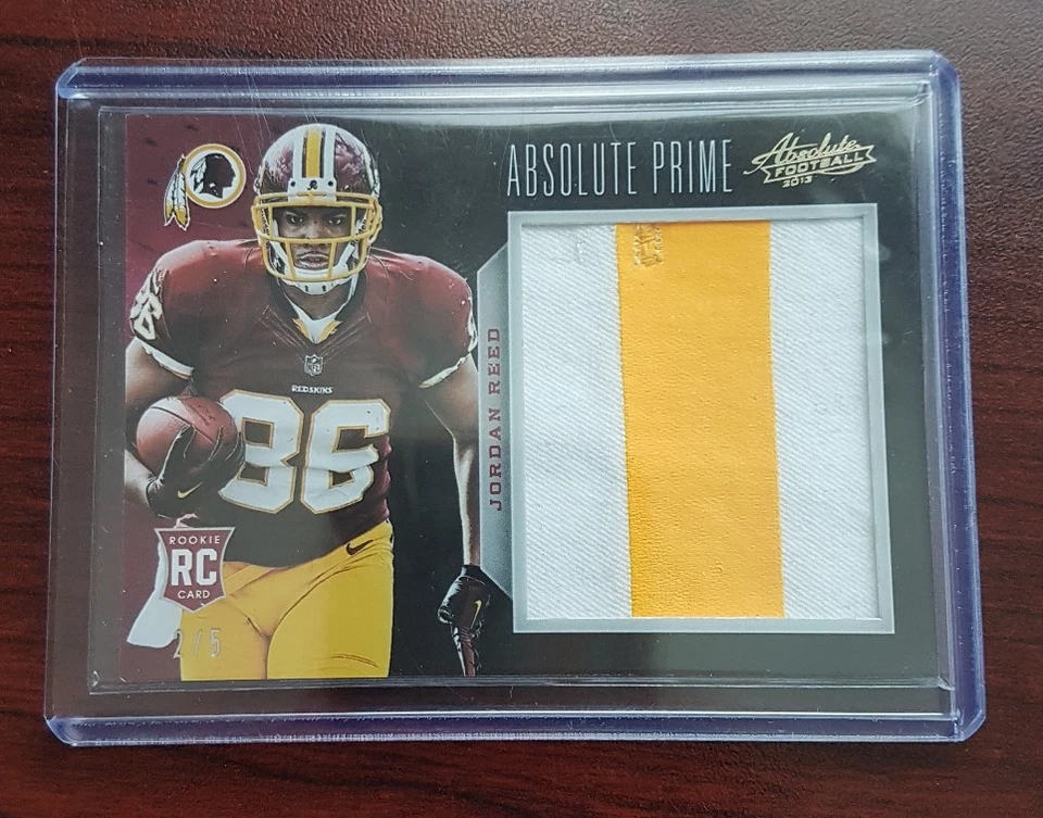 2013 Panini Absolute Football Absolute Prime RC /5 Jordan Reed Card# 214 - Image 1 of 1