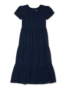 Wonder Nation Girls' Maxi Dress Size S Blue Cove --T7-- - Picture 1 of 3