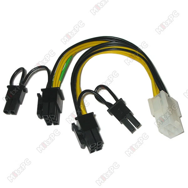 16" PCI 6-pin to 2 x 8-pin PCI-E Power Cable Splitter - Image 1 of 1