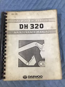 DAEWOO DH 320 EXCAVADORA HIDRÁULICA SERVICIO REPARACIÓN MANUAL MANTENIMIENTO DH320 - Imagen 1 de 5