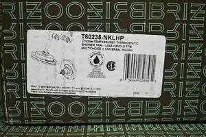 Borde de ducha termostático Brizo T60235-PCLHP Litze (menos mango) en cromo - Imagen 1 de 1