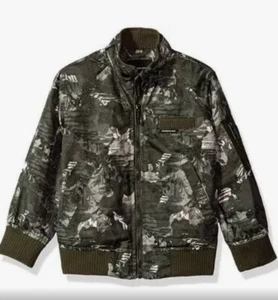 Members Only Youth Girl Camo Bomber Jacket Sz 12 Outdoor Hunting Camping Zip Up - Picture 1 of 9