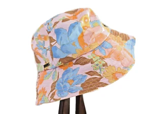 Billabong Bucket Hat BNWT NWT Still Single Pastel Flowers Floral Gardening Beach - Picture 1 of 6