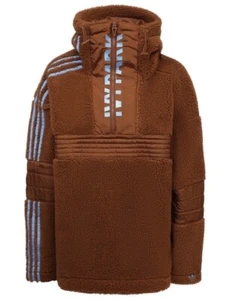 M- ADIDAS X IVY PARK UNISEX 1/2 ZIP SHERPA TEDDY OVERSIZED FLEECE KAPUZEN JACKE - Bild 1 von 5