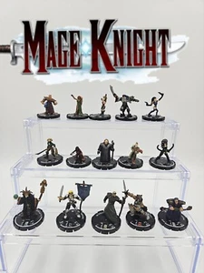 Mage Knight Humans Uniques Lot Of 15 - Dungeons And Dragons Miniatures - Picture 1 of 14