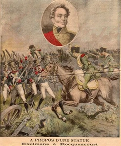EXELMANS A ROCQUENCOURT IMAGE 1897 PRINT - Picture 1 of 1