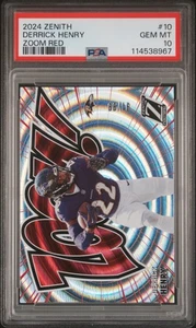 2024 Panini Zenith Zoom Red Derrick Henry #10 (/99) PSA 10 - Bild 1 von 2