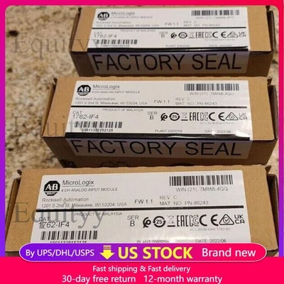 NEW A_B 1762-IF4 MicroLogix 4 CH Analog Input Module. Factory Sealed US Free Tax - Image 1 of 3