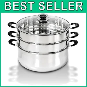 Utensilios de cocina grandes de acero inoxidable de 8 cuartos - Imagen 1 de 11