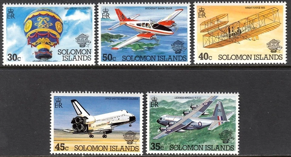 索罗蒙岛屿 1983 年飞机太空气球曼尼德飞行 — 第 1/1 张图片