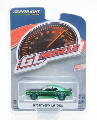 GreenLight 1970 Plymouth AAR ’Cuda Green Machine Chase – GL Muscle Series 29 Foto 1 de 3
