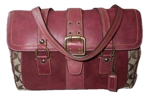 COACH~*RARE/VINTAGE*Special/Limited Edition*Distressed Leather Shoulder Satchel - Picture 1 of 12