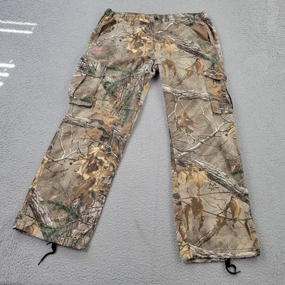 Pantalones cargo Realtree para mujer XL Xtra camuflados dobladillo con cordón medidas 38x30 Foto 1 de 4