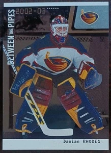2002 - 2003 ITG Between The Pipes Damian Rhodes Thrashers /100 #65 Hockey Card - Picture 1 of 2