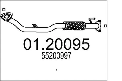 MTS 01.20095 Exhaust Pipe for FIAT - Bild 1 von 3
