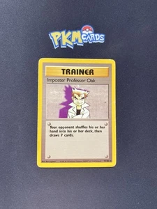 Juego de Cartas Coleccionables Pokémon Imposter Profesor Roble Base Set 73/102 Regular Raro HP. - Imagen 1 de 5