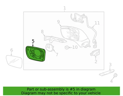 2018-2022 BUICK ENCLAVE BEZEL OUTSIDE REAR VIEW MIRROR HOUSING 84360981 - Image 1 of 3