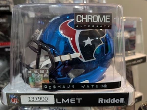 Deshaun Watson Houston Texans signed handsigniert Chrome Mini Helm Coa - Bild 1 von 6