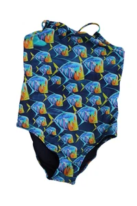 Vilebrequin Ragazze Blu Stampa Pesce Marino Pezzo Unico Nuoto Blu Taglia 8Y - Foto 1 di 5