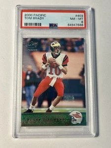 Tom Brady 2000 Pacific Draft Picks /999 Rookie #403 RC PSA 8 Incorrect Label - Picture 1 of 2