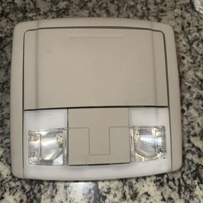 2013 Ford Edge Overhead Console Storage Dome Light Assembly Tan AT4378519A58BA31 - Image 1 of 4