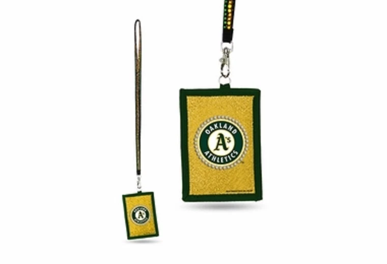 NEW Oakland Athletics Beaded Lanyard I. D. Wallet - Image 1 of 1