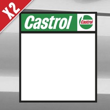CASTROL Pair of rally / track car door decals stickers 400 x 465mm X2