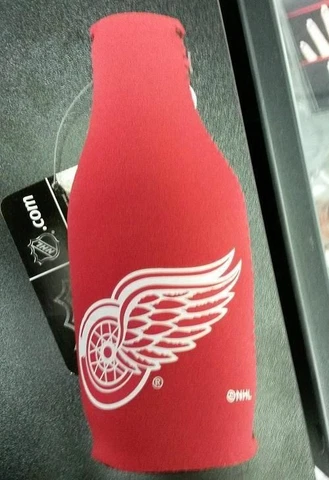 NHL Detroit Red Wings Neoprene Bottle Suit Holder with Zipper Cover