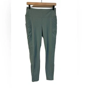 Athleta Women's Delancey Moto Tight Minimalistic Gray/Green sz M - Picture 1 of 6