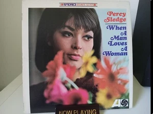 Wenn ein Mann eine Frau liebt Percy Schlitten 1966 Vinyl Atlantic Label Erstdruck Stereoanlage - Bild 1 von 14