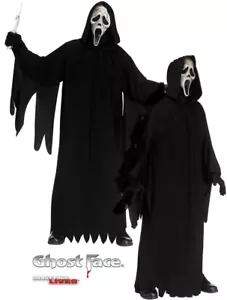 Ghost Face Aged Deluxe Adult Collectors Scream Fancy Dress Costume Official + Ma - Picture 1 of 1