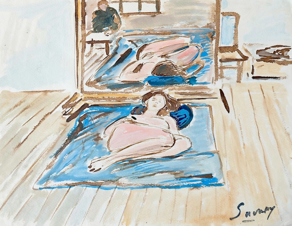 Robert Savary - Original Painting - Gouache - Nude 53 - Image 1 of 1