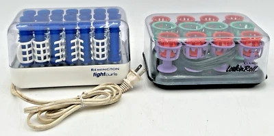 REMINGTON RIZOS APRETADOS H-21SP 1/2" Y CLAIROL LOCK'N ROLL BT-3 HOT ROLLERS Foto 1 de 4