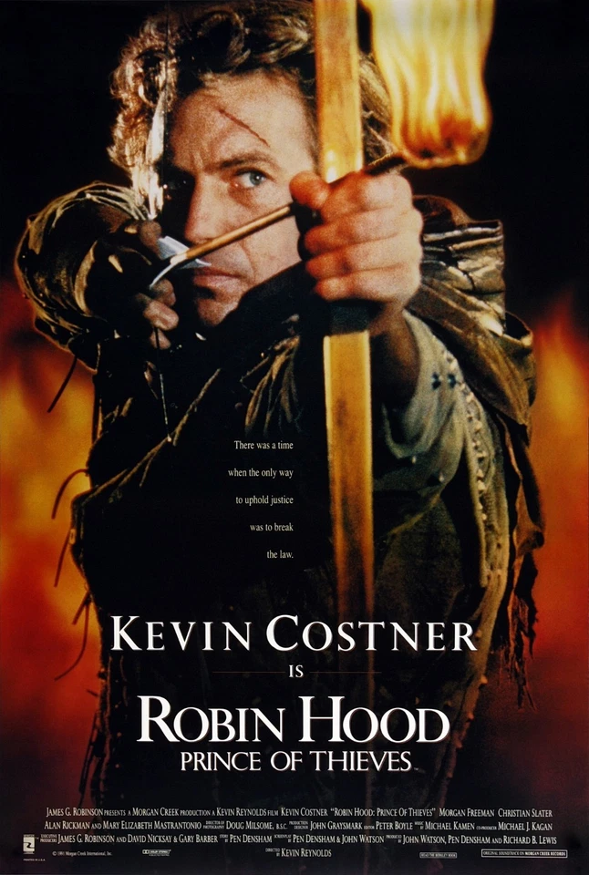 Robin Hood Prince Of Thieves movie poster (a) - Kevin Costner