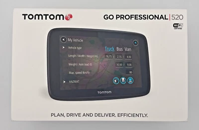 TomTom GO Professional 520 Europa Karten LKW & PKW GPS Lifetime EU Bluetooth NEU - Bild 1 von 3