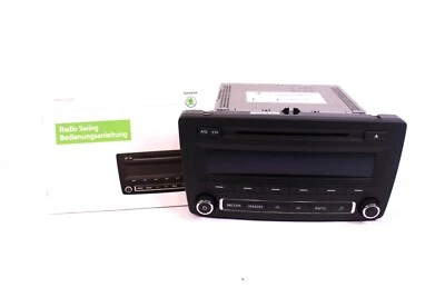 CD Autoradio Skoda Octavia 1Z MP3 Swing 1Z0035161 P Radio Delphi + Code/Anleit. - Bild 1 von 3