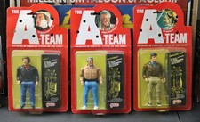 THE A-TEAM 1983 Galoob LOT - Peck + Hannibal + Murdock Sealed Action Figures HTF