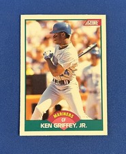 1989 Score Rookies & Traded Ken Griffey Jr. #100T Rookie Baseball Card Sharp