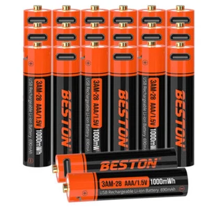 2 ~ 20 Stück AAA wiederaufladbare Lithium Li-Ion Batterien 1,5 V/4 Steckplätze Akku Ladegerät Set - Bild 1 von 15