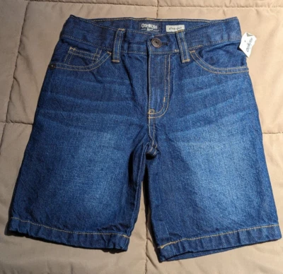 Oshkosh Boys Size 4R Strait Leg Jean Shorts New With Tag - Image 1 of 2