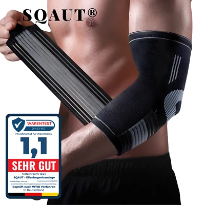 Ellenbogenbandage Ellbogen Bandage Tennisbandage Armbandage Sportbandage SQAUT - Bild 1 von 4