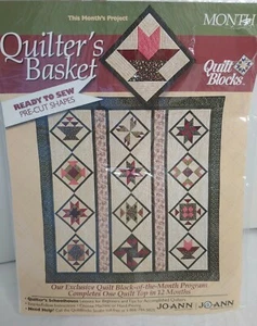Quilter's Basket Month #6 Joann Quilt Block Pattern Kit Vintage 2000 (#209) - Picture 1 of 2