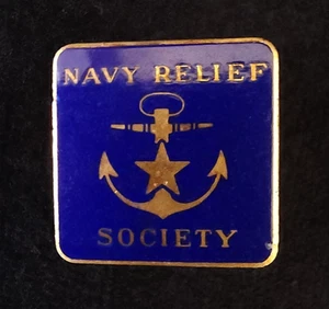WWII USN US Navy Relief Society Bastian Brothers Maker Membership Pin Brooch - Picture 1 of 4