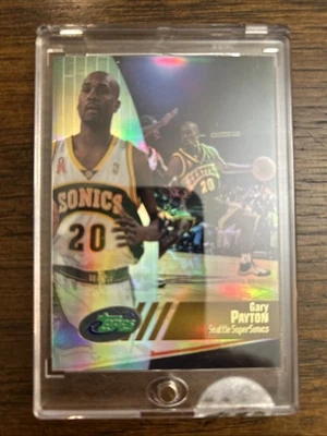 2002 eTopps Hall of Famer Gary Payton Print Run 1089 Seattle Supersonics - Image 1 of 2