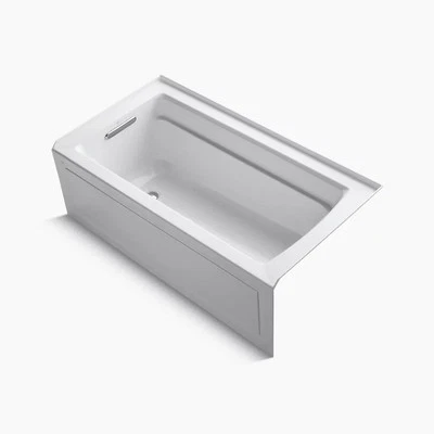 Kohler 1122-GHLA-0 - Archer 60" x 32" baño de aire masaje con burbujas térmicas, blanco izquierdo Foto 1 de 4