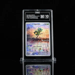 2024 POKEMON TWM POKEMON CENTER ETB PROMO SVP #123 TEAL MASK OGERPON TAG 10 - Bild 1 von 2