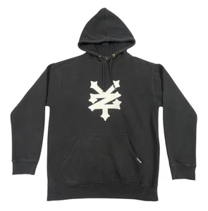 ZOO YORK Hoodie Jumper Black with White Logo Fleece Pockets Unisex Size M - Picture 1 of 13