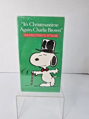 "It's Christmas Time Again, Charlie Brown" VHS Shell Promo New Sealed Free Ship - Image 1 of 4