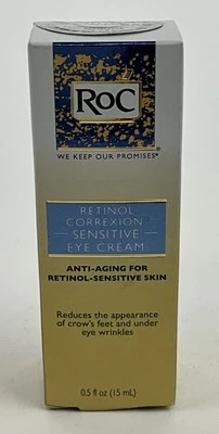 RoC Retinol Correxion Sensitive Eye Cream Anti-Aging Retinol .5 Oz/15ml NIB - Image 1 of 4