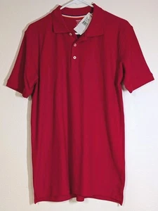 New French Toast Boys School Uniform SS Interlock Red Polo Shirt XXL 18/20 NWT - Picture 1 of 7